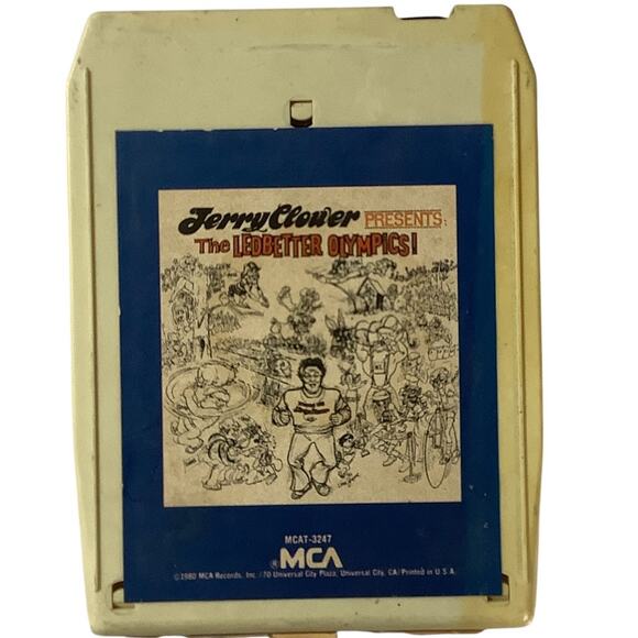 Vintage 1976 8-Track Tape - Jerry Clower Presents The Ledbetter Olympics, MCA - Picture 1 of 6